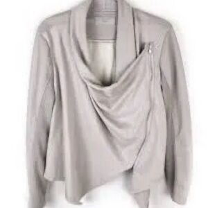 🧥 Blank NYC Vegan Leather Asymmetrical Zip Moto Jacket – Small